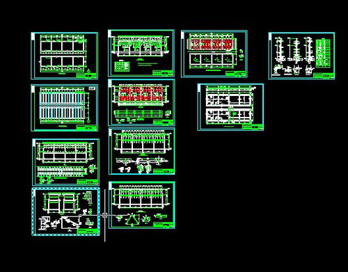 大型食品廠5600噸污水處理工程uasb反應(yīng)池項目 cad,11張